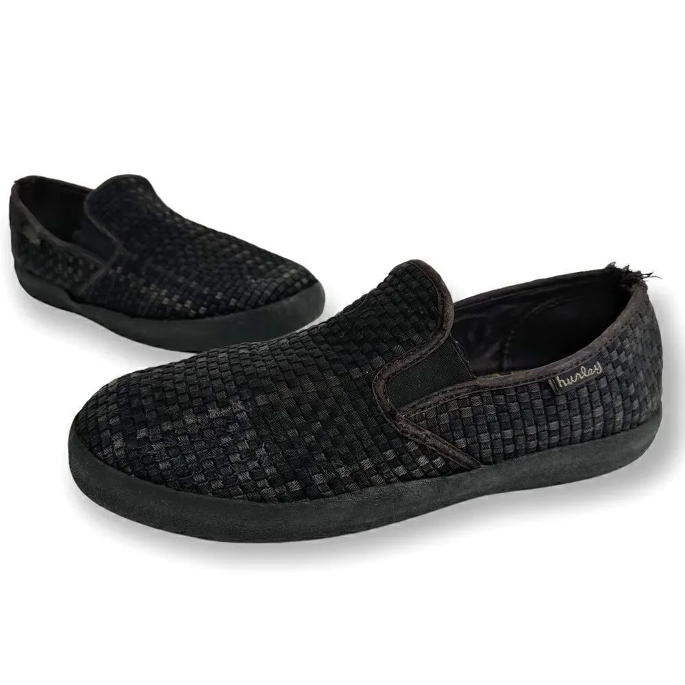 Hurley Surf Woven Black Slip On Vintage Shoes
Dia De Los Hurley Size 9.5